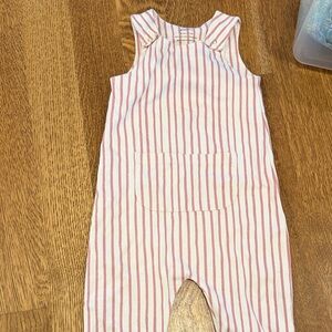 Pehr Pink and White Striped Kids Romper